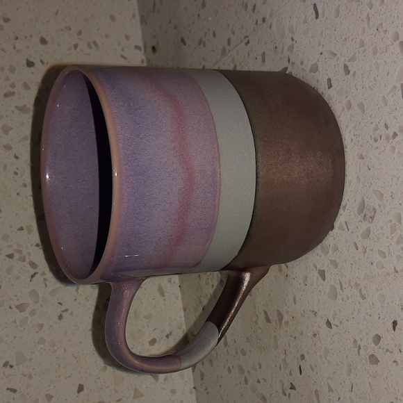 La Rochelle Stoneware Mauve, Gray, Metallic Glaze Mug - Picture 2 of 4